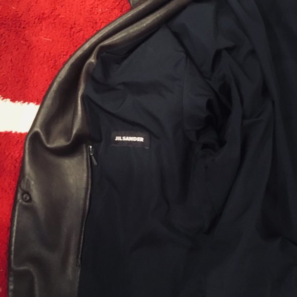 JIL SANDERS MENS LEATHER COAT - Picture 6 of 7